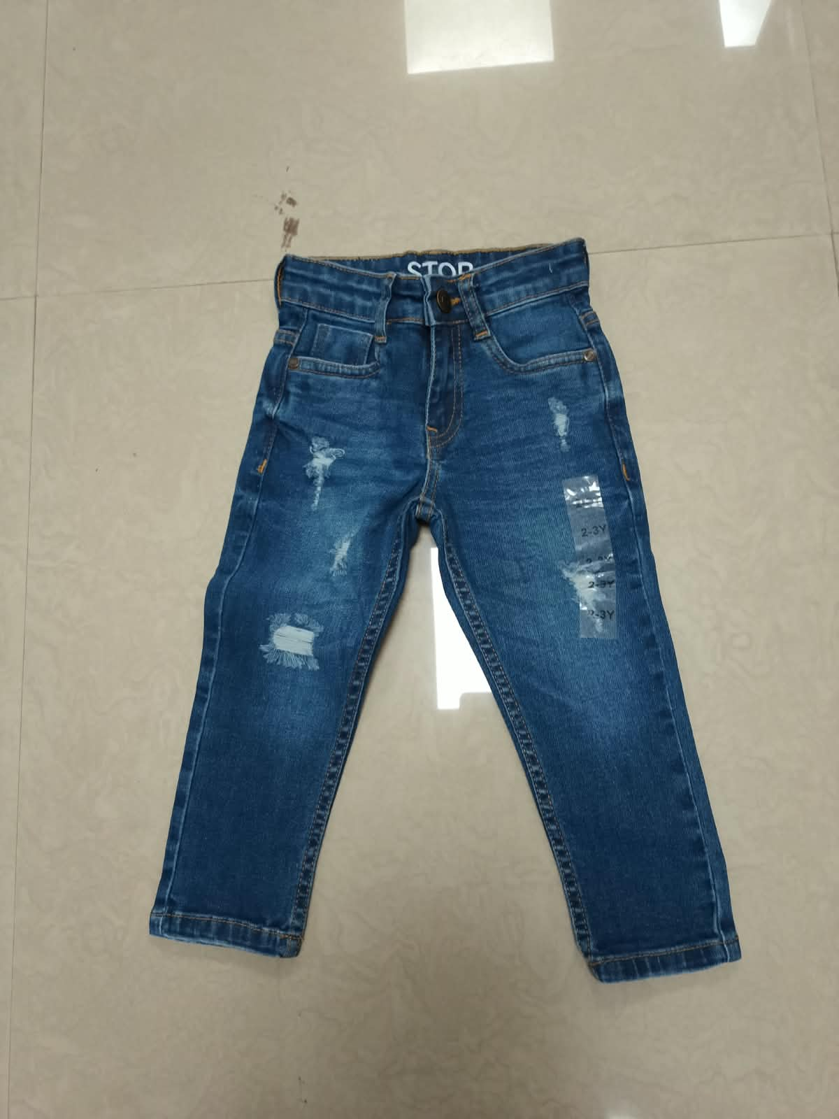 Boys’ Distressed Denim Jeans