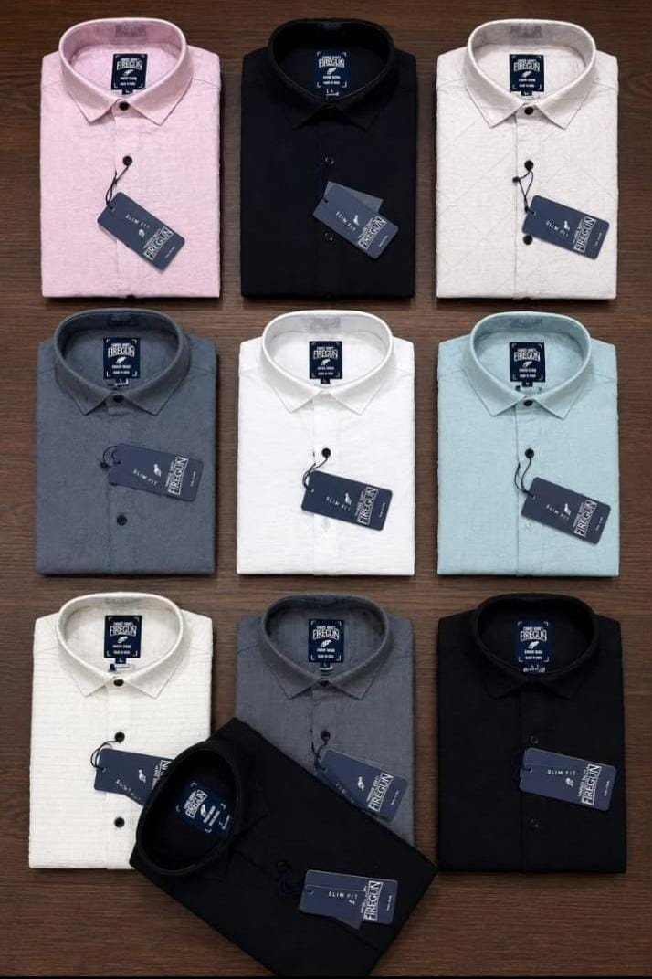 Slim-Fit Plain Shirts